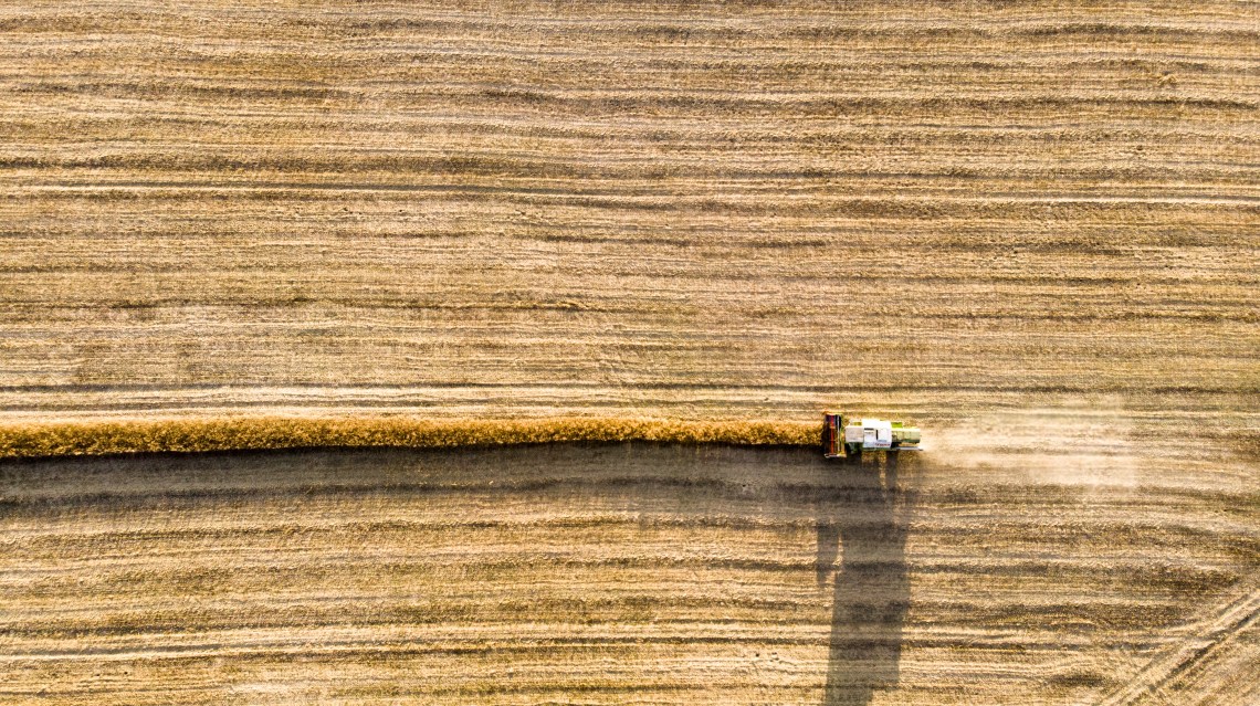 harvester (aerial view)